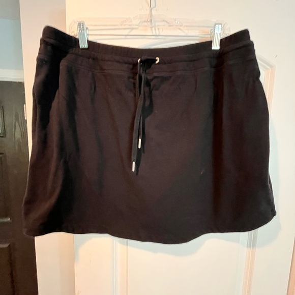 Black Drawstring Women's Skirt - Picture 1 of 6